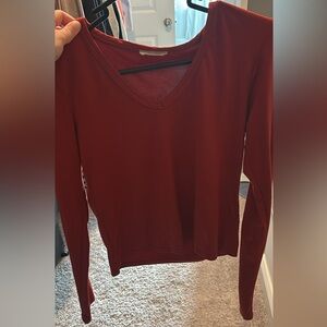 Women's V-Neck Long Sleeve Top